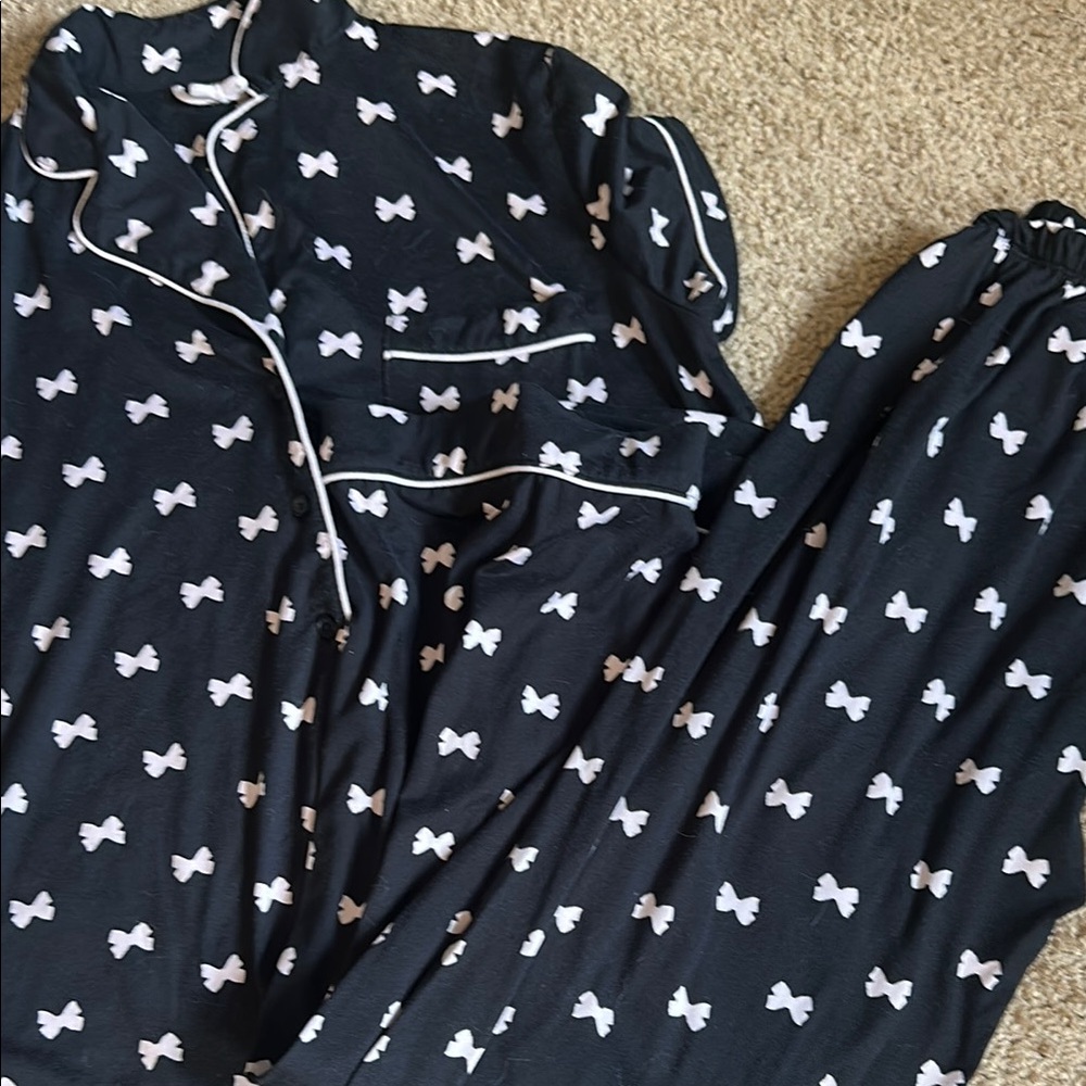 Kids Black and White Pajama Set